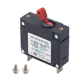 T Tocas T Tocas Single Red Pole Toggle Switch 30 Amp AC/DC Boat Magnetic Circuit Breaker- 30A