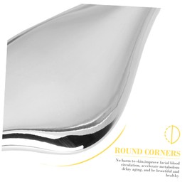 Beavorty 2 pcs Manual Roller anti- ageing wrinkle device Scraping Plate Face Cream Dig Spoon scraping massage tool Scraping Board eye cream spoon Spa Tool roll the ball Metal Zinc alloy