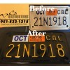 dgdistributions California motorcycle license plate restore or transform