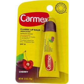 Carmex Bálsamo labial Carmex Soothing Everyday, cereza, 0.35 onzas, Paquete de 4
