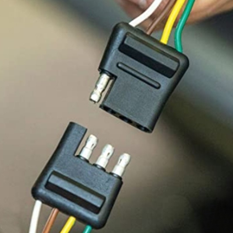 4 Pin Flat Trailer Wiring Harness for Jeep Wrangler 07‑18