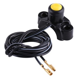Handlebar Engine Switch, Motorcycle Engine Stop Start Kill Switch Button for Pit Dirt Bike ATV Quad(Yellow)