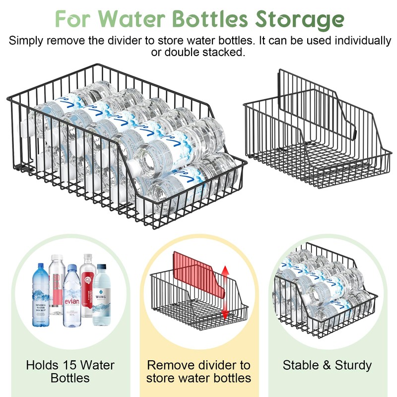3 Pack Can Storage Organizer For Pantry,Stackble Widen Can Holder