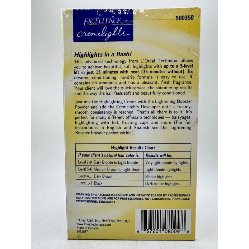 L'Oréal L'Oreal Technique Excellence Cremelights Highlighting Kit New in Box