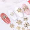 20 Pieces Snowflake Nail Charms for Acrylic Nails 3D Alloy