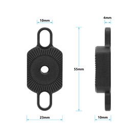 CAMVATE M6 Rosette Adapter with 1/4"-20 Screw Mounting Slot(Black)-3760