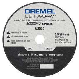 Dremel US520-01 Ultra-Saw 3.5-Inch Masonry Cutting Wheel