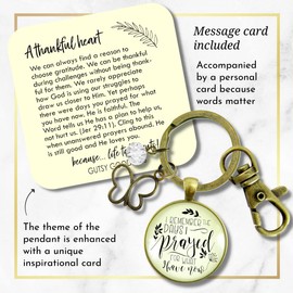 Grateful Keychain I Remember The Days I Prayed Blessed Thankful Jewelry For Women Butterfly
