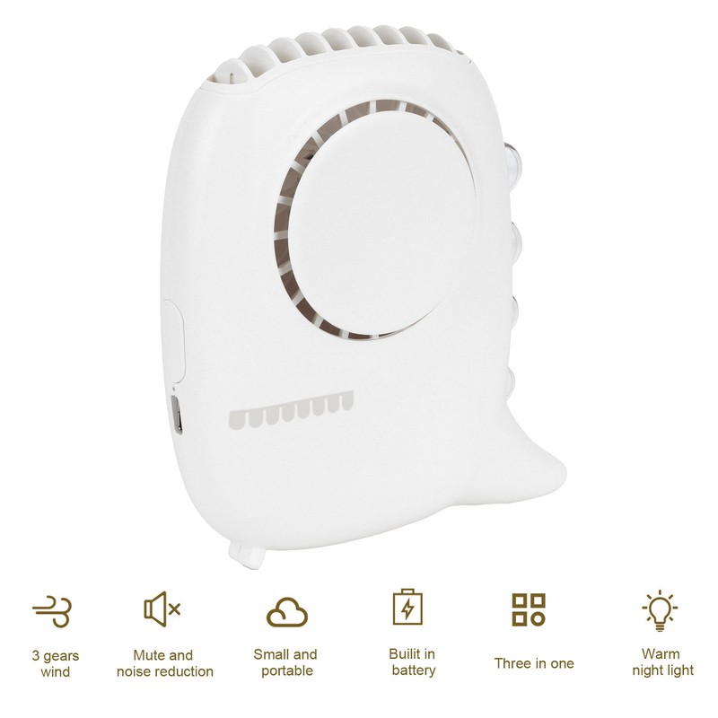 Electric Fan Hanging Neck Portable Small Electric Fan with 3‑Gear