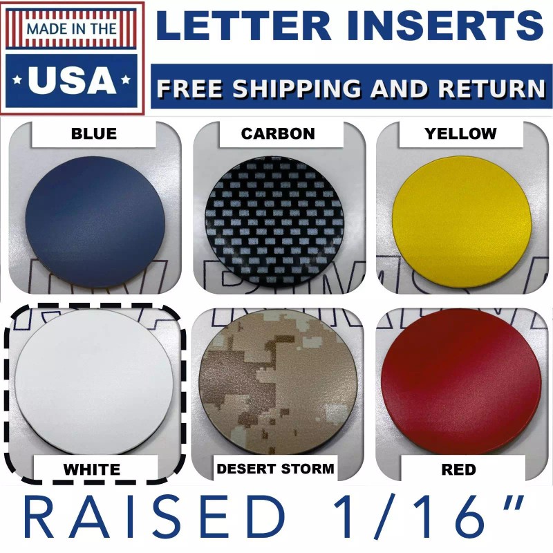 Advanced Trims Raised White Plastic Letters TRD Skid Plate compatible