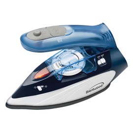 Brentwood MPI-45 Travel Iron with Steam 800-Watt Dual Voltage Non-Stick, Blue