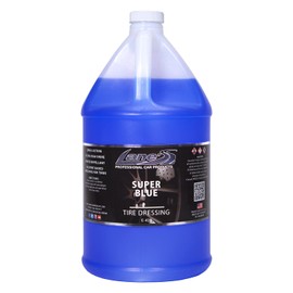 LANE'S Super Blue Tire Dressing Spray | High-Gloss Car Tire Shine Spray | No Sling, No Run, Long Lasting | Protects from Cracks & UV Rays | Non-Greasy Automotive Dressing & Cleaner | 1 Gallon