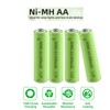 XFULL 12 Packs AA Ni-MH 600mAh Rechargeable Batteries 1.2v Doulbe
