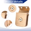 Glass Shower Door Hinges, Brushed Nickel Finish Mini Hinge Glass