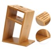 Bamboo Knife Holder Inclined Kitchen Knife Holder Multifunctional Bamboo Rack