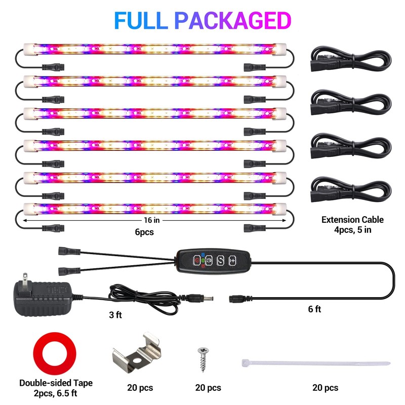 LED Grow Lights Strips for Indoor Plants, 3 Working Modes