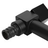 Bathroom Tap, Black Single Cold Water Tap, with Square Handle,
