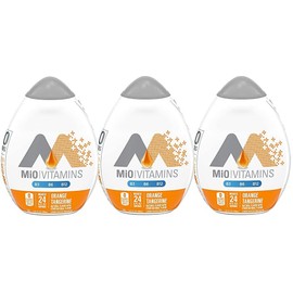MiO Liquid Flavor Enhancer with Vitamins B3, B6, B12-3 Pack(Orange Tangerine)
