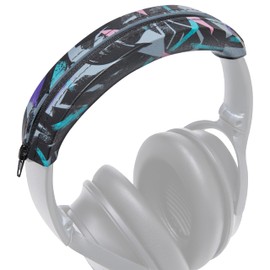WC BandZ QC - Silicone Headband Cover for Bose QuietComfort 35, 35ii, 45, QC 2023 & More, Made by Wicked Cushions | Enhanced Style, and Sweat Protection | 90's Black