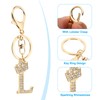 PATIKIL Initial Letter Keyring Letter Pendant with Crystal Diamonds Cute