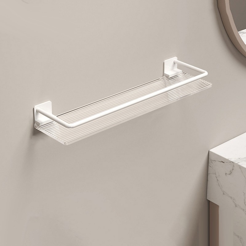 Bathroom Wall Shelf Punch Free Acrylic and Space Aluminum Wall