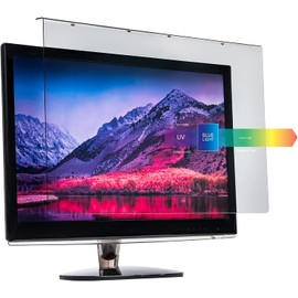 VizoBlueStop 27-28 inch Anti-Blue Light Filter for Computer Monitor. Blue Light Monitor Screen Protector Panel (24.8 x 14.6 inch). Blocks Blue Light 380 to 495 nm. Fits LCD, TV and PC, Mac Monitors