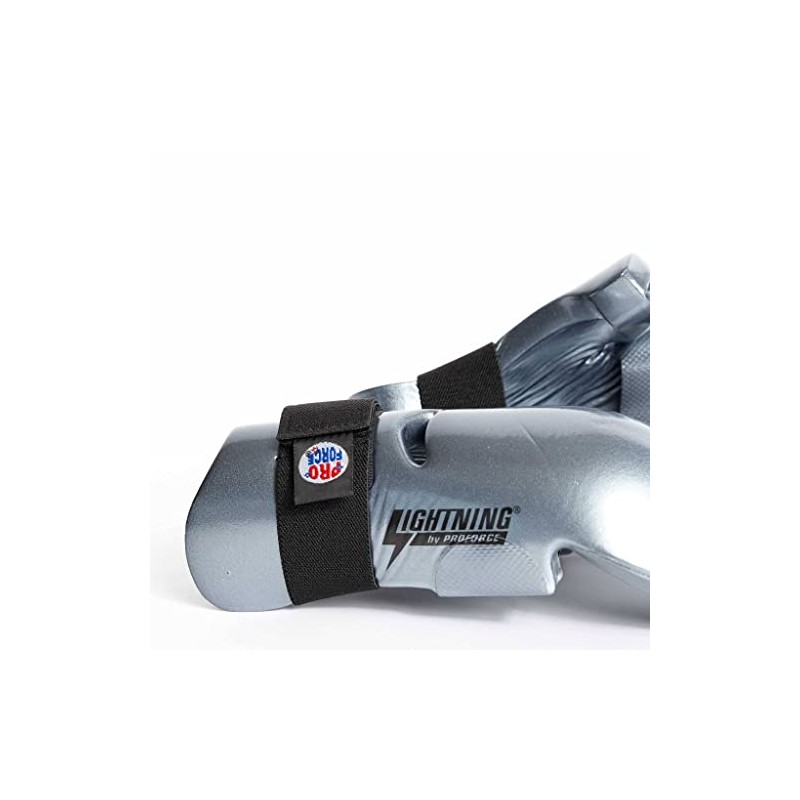 Pro Force Lightning Punches Karate Sparring Gloves - Silver -