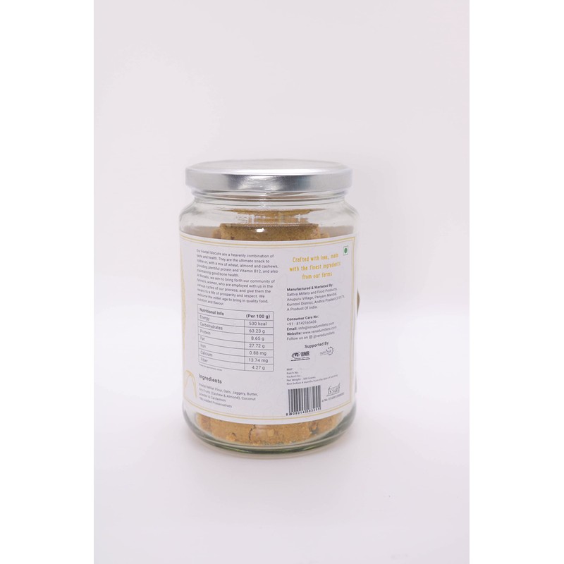 Mibbles Foxtail Millet Biscuits (150 Grams)