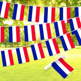 UD_G128 Netherlands Dutch Bunting Banner Flag 8.2 X 5.5 Inch Full String 33 Feet 150D Polyester Printed Decorations for School