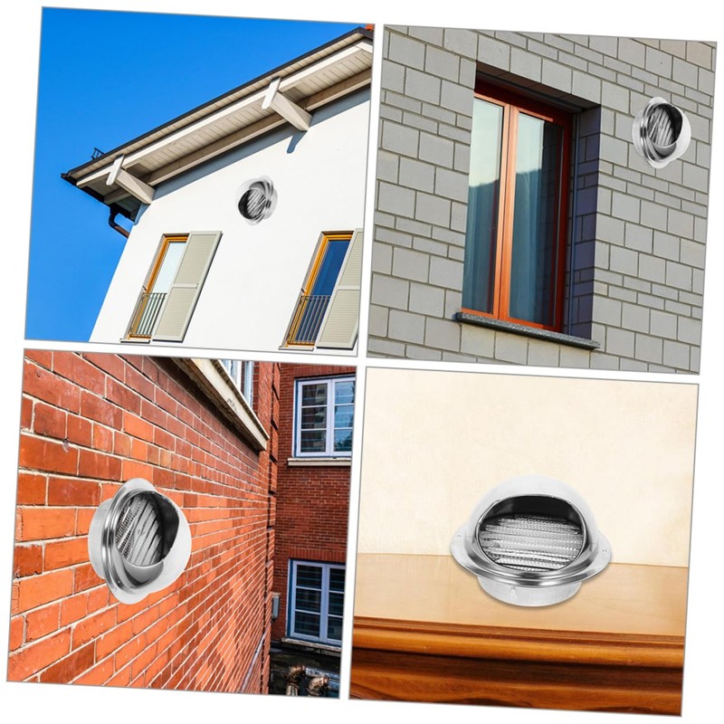 TEHAUX Exhaust Vent Cover Outdoor Wall Mounted Exhaust Vent Cap