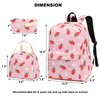 Xunteny Strawberry Girls School Backpack for Kids Teens, Elementary Middle