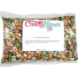 Chocorocks Riverstones Nuggets- Candy Coated Chocolate Shaped River Stones - 1 Pound ( 16 OZ )