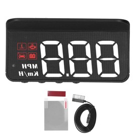 Multifunctional OBD2 HUD Head-Up Display Alarm Reminder, Clear Backlight, High Resolution Display, Suitable for Vehicles with OBD2 Interface
