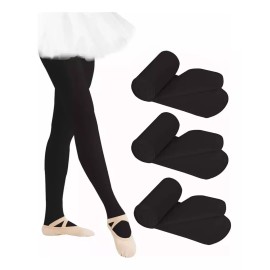 ATAT 3pz Mallas Niña Panti Medias Delgada Resistente Opaca Ballet