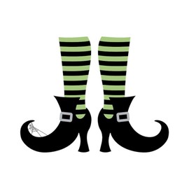 CafePress Witch Shoes 10" Wall Clock for Livingroom, Kitchen, or Office