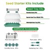 MQHUAYU Seed Starter Tray with Grow Light, 2 Pack 80