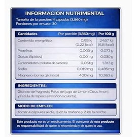 NLS Essentials  GLICINATO DE MAGNESIO  120 cápsulas  Alta Absorción  Cápsulas vegetales con Ingredientes Naturales