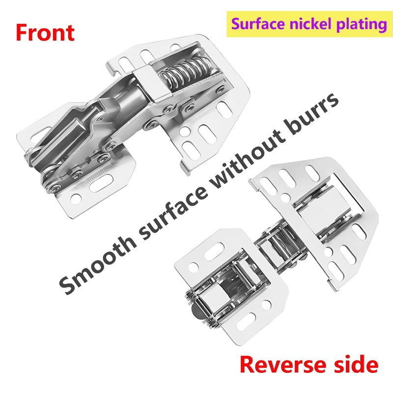 Qrity 4 PCS Cabinet Hinges Heavy Duty Lid Stay Hinges,