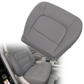 SecosAutoparts Gray Front Driver Side Bottom Microfiber Leather Replacement Seat Cover Compatible with Lexus LX 470 1998 1999 2000 2001 2002 2003 2004 2005 2006 2007