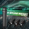 AUTOPTIM 6 Spline Lug Nuts Socket Key - 17mm Hex