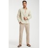 Libin Men's Imitation Linen Pants Beach Pants Lightweight Pants Casual