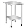KUARBARR KUARBARR Stainless Steel Table with Wheels Commercial Stainless Kitchen