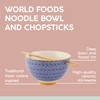 Typhoon World Foods Stoneware Noodle Bowl With Chopsticks