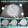 Large Magnifying Glass with Lights,10X 25X 45X Handheld Lighted Magnifier,