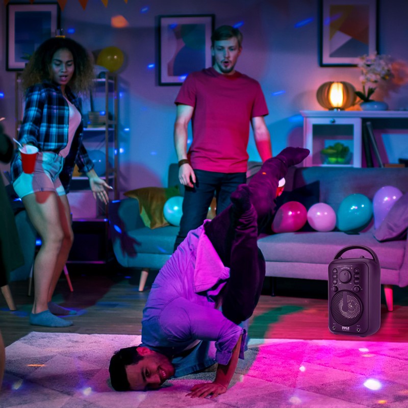 Pyle 4” Wireless BT Streaming Speaker - Portable Audio Speaker,