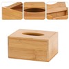 AIMALL Bamboo Tissue Box with Magnetic Lid – 6.29 x