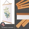 Magnetic Poster Frame Hanger, Natural Teak, Wooden Poster Hanger for