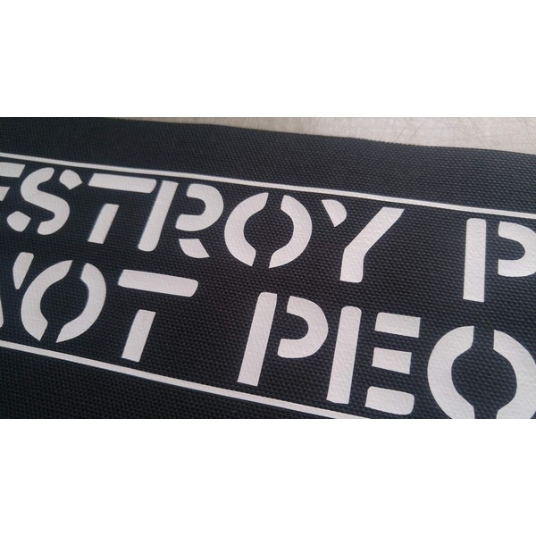 Destroy Power not People BACK Patch - Crass Human Liberation