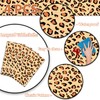 PTECDROTS 4Pcs Leopard Tablecloths, Rectangular Safari Animal Cheetah Print Table