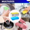 CHIC-FANTASY Dispensador de jabón para Cocina con Soporte de Esponja